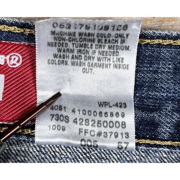 Y2K Levi's 511 Women’s 100% Cotton Skinny Jeans Size 16 - Picture 5 of 8